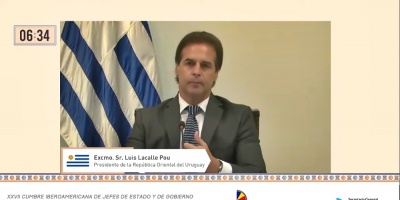 El presidente de la Rep�blica, Luis Lacalle Pou, demand� a Venezuela abrirle las puertas "urgentemente a la democracia"