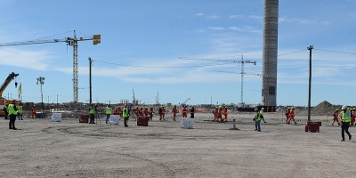 El Sunca realiza paros parciales en la obra de UPM II en Durazno