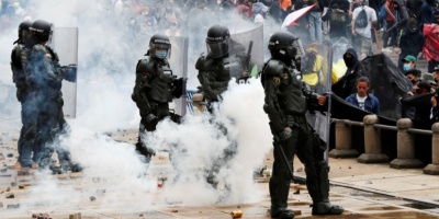 Multitudinarias marchas en Colombia en el inicio del segundo "paro nacional"