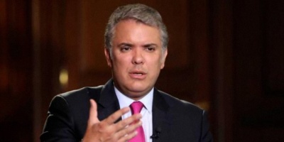El presidente de Colombia, Iv�n Duque, no descarta decretar "estado de conmoci�n interior" ante alteraci�n del orden p�blico