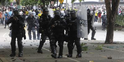 Las protestas en Colombia se mantienen vivas al grito de "no m�s violencia"