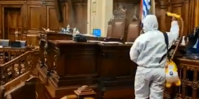 As� sanitizan la C�mara de Representantes tras las sesiones