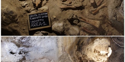 Hallazgo excepcional de restos de hom�nidos y animales en una cueva italiana