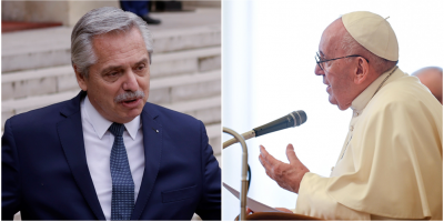 El papa y el presidente argentino se reunieron durante 25 minutos