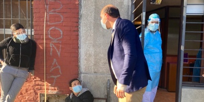 Comenz� la vacunaci�n contra el coronavirus a personas en situaci�n de calle en Montevideo