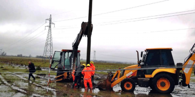 Unos 10.000 servicios de UTE fueron afectados por el temporal