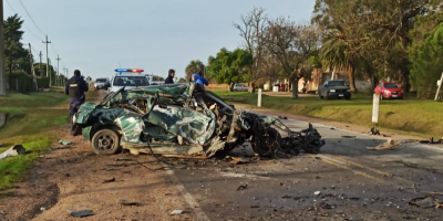 Un fallecido y un herido de gravedad tras siniestro fatal prximo a Sauce