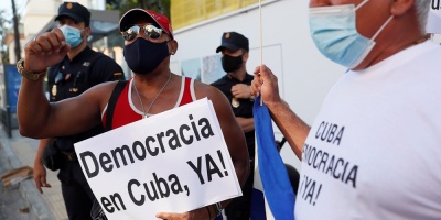 Cinco claves para entender las in�ditas protestas antigubernamentales en Cuba