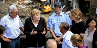 Merkel promete "ayuda urgente" ante panorama "surrealista" por inundaci�n
