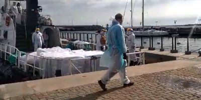 Rescataron a otro tripulante filipino con Covid-19 en Puerto de Piri�polis