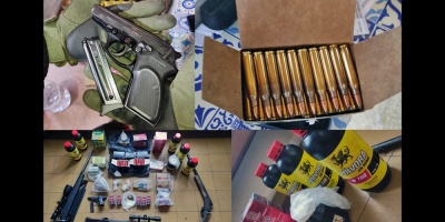 Se incautan  2.300 municiones, armas y otros implementos tras un allanamiento en Nuevo Berl�n