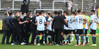 Autoridades sanitarias brasile�as interrumpieron el encuentro Brasil - Argentina