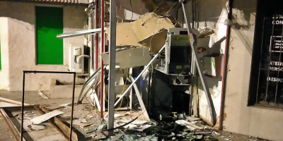 Explotaron cajero autom�tico en Canelones y se llevaron billetes "entintados"