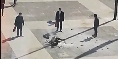 Falleci� el hombre que se incendi� en Plaza Independencia