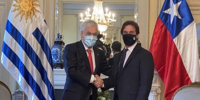 Lacalle Pou se reuni� con su hom�logo de Chile Sebasti�n  Pi�era; firmaron acuerdos sobre salud y recuperaci�n econ�mica