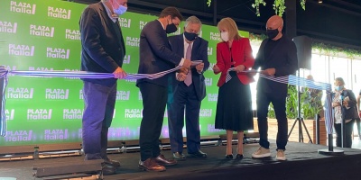Lacalle y Cosse participaron en inauguraci�n del segundo piso del Plaza Italia Shopping Outlet