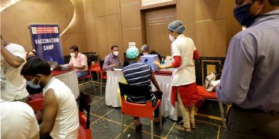 La India usa drones para entregar vacunas anticovid en las zonas m�s remotas