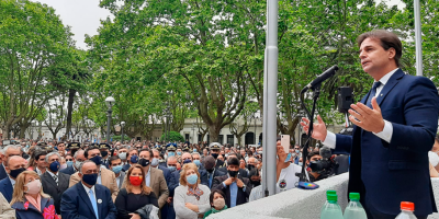 Lacalle Pou dijo que �Durazno sigue teniendo la vocaci�n de hace 200 a�os: la paz, el refugio y la certidumbre�