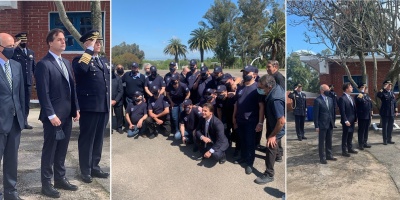El presidente Lacalle encabez� una actividad al aire libre sin tapabocas, tras nuevas medidas de Salud P�blica