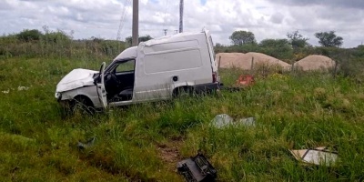 Una persona muri tras despitar y volcar con su camioneta en Ruta 18 a la altura del kilmetro 371-500