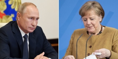 Putin pide a Merkel que la UE restaure sus contactos con Minsk por la crisis
