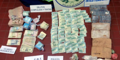 Ms de tres millones de pesos, cocana y pasta base fueron incautados tras operativo