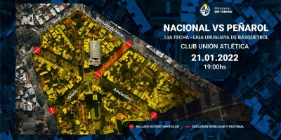 Operativo policial por clsico de bsquetbol
