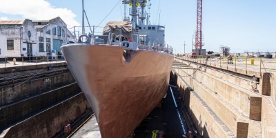 El ministro de Defensa Javier Garc�a dijo que ya hay una fecha establecida para que el Rou 04 vuelva a navegar