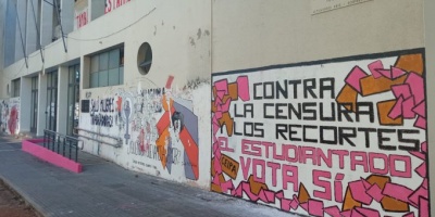 El Pte. del Codicen rechaz� las pintadas a favor del S� que se realizaron en la fachada del Instituto de Profesores Artigas