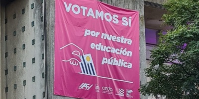 El diputado Colorado Felipe Schipani present� una nota al Decano de Arquitectura para que se retire un cartel que llama a votar S�