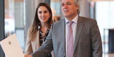 Bustillo se reuni� con Lacalle Pou en la previa del viaje a EE.UU