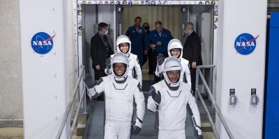 Despega la nueva misin a la estacin espacial con cuatro astronautas a bordo