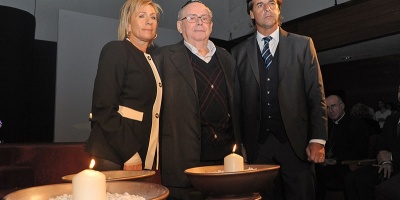 Lacalle Pou estuvo presente en la ceremonia del Da del Holocausto y el Herosmo