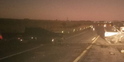 Un fallecido y tres lesionados fue el saldo de un siniestro de trnsito en la Ruta 7 en Nico Prez