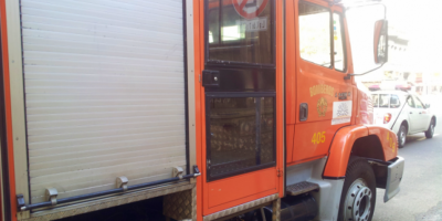 Se incendi un depsito en el centro de Montevideo