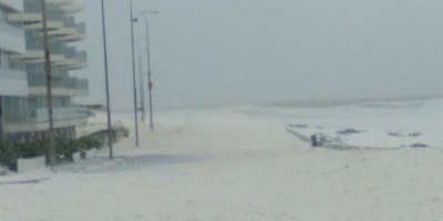 Punta del Este debió cerrar dos playas debido a la intensidad de vientos que podrían llegar a los 130 km/hora