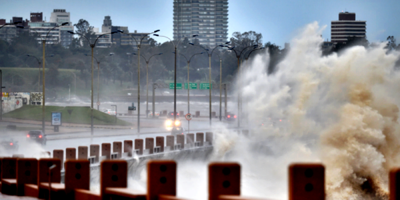 Los vientos del cicln sub tropical que afect al pas llegaron a los 98 kilmetros en la hora muy por debajo de lo previsto