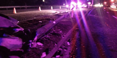 Muere un hombre al despistar y chocar su autom�vil