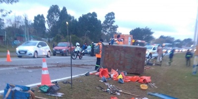 Trnsito congestionado en Ruta Interbalnearia