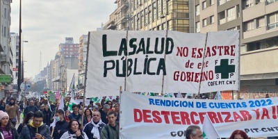 Este jueves se cumpli un paro con movilizacin en la salud y en diversas dependencias del Estado