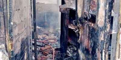 Incendio en viviendas de Malvin Norte
