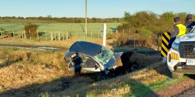 Falleci� joven de 19 a�os tras despistar su auto en Ruta 26 km 311, Tacuaremb�
