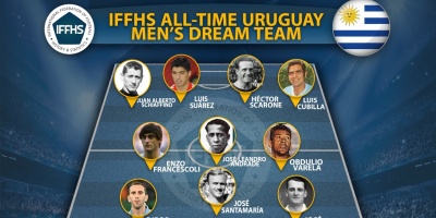 God�n y Su�rez son titulares en el equipo ideal de Uruguay elaborado por la IFFHS