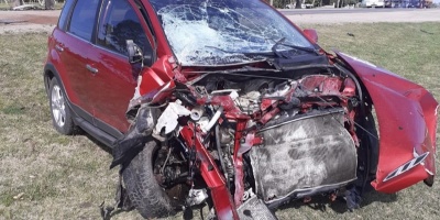 Dos fallecidos dej� un choque frontal en Flores