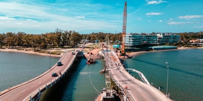 Colocaron tercer pilote en el Puente 2 de La Barra
