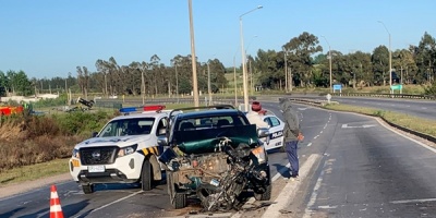 Falleci� motociclista tras ser embestido por una camioneta