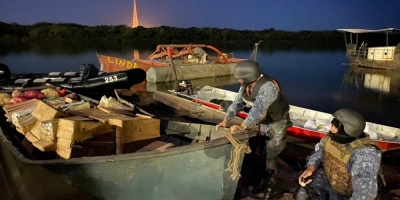 Cinematogr�fico operativo contra el contrabando que incluy� intercambio de disparos 