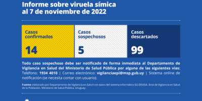 Son 14 los casos confirmados de viruela del mono en Uruguay