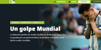 Duras criticas de los medios argentinos a la derrota mundialista
