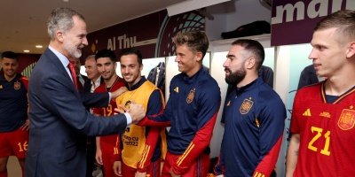 El Rey felicita a los jugadores de la selección española tras la goleada en el Mundial: "Ha sido una auténtica gozada"